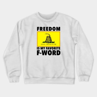 Favorite F-Word (Light Colored Shirts) Crewneck Sweatshirt